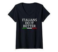 Donna Maglietta Italians Do It Better Maglietta con Collo a V