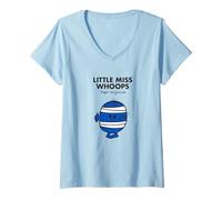 Donna Maglietta Mr. Men Little Miss Whoops Maglietta con Collo a V