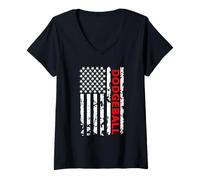Donna Maglietta Regalo Dodgeball per Giocatori di Dodgeball Maglietta con Collo a V