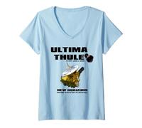 Donna Maglietta Ultima Thule New Horizons Flyby Maglietta con Collo a V