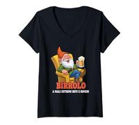 Donna Magliette Divertenti Birra - A Mali Estremi Bevi e Rimedi Maglietta con Collo a V