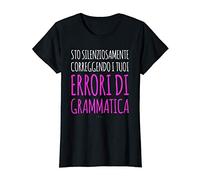 Donna Magliette Donna Manica Corta Divertenti Errori Di Grammatica Maglietta