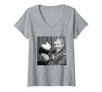 Donna Mago Paul Daniels Magic Show Wizbit 1985 Maglietta con Collo a V