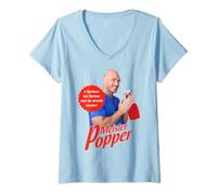 Donna MAISTER POPPER X Only Love Date Fan Pulmann ironia Maglietta con Collo a V