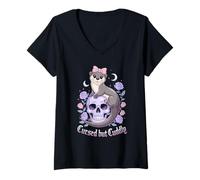 Donna Maledetto ma tenero lontra Carina Maglietta con Collo a V