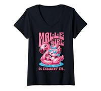 Donna Malle Girls Tour Maiorca Party Vacanze Gruppo Vestito Design Maglietta con Collo a V