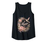 Donna Mama Floral Hummingbird Mother Garden Bloom Romance Canotta