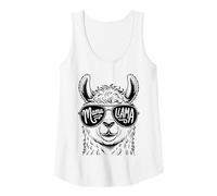 Donna Mama Llama Cool Occhiali da sole Opere d'arte Canotta