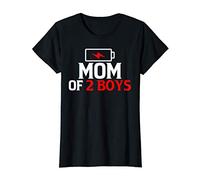 Donna Mamma di 2 ragazzi Mom Of 2 Boys Festa della mamma 2021 Maglietta