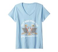 Donna Mamme Salate Beach Club Vacanze Salate Migliore Madre Maglietta con Collo a V