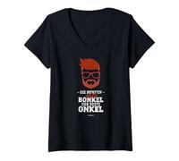 Donna Man nomint Mich Bonkel - der Beste Onkel Maglietta con Collo a V