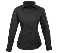 Donna Maniche Lunghe Camicetta Casual Business Camicia Taglie Pratico 34-54 (