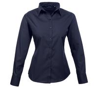 Donna Maniche Lunghe Camicetta Casual Business Camicia Taglie Pratico 34-54 (