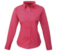 Donna Maniche Lunghe Camicetta Casual Business Camicia Taglie Pratico 34-54 (