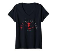 Donna Maratona Vintage per corridori Maglietta con Collo a V