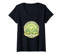 Donna Margarita Drinking Team Label Bar Crawl Cinco De Mayo 2026 Maglietta con Collo a V