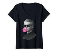 Donna Marie Curie Maglietta con Collo a V