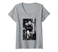 Donna Marilyn Monroe Il Principe E L'attrice Showgirl 1956 Maglietta con Collo a V