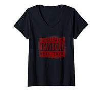 Donna Maroon Red Borgogna Feelings Advisory - Real Talk Borgogna Maglietta con Collo a V