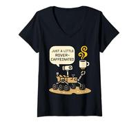 Donna Mars Rover Meme Curiosità Scienza Giochi di Parole Spazio Nerd Maglietta con Collo a V