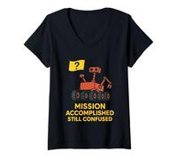 Donna Mars Rover Meme Curiosità Scienza Giochi di Parole Spazio Nerd Maglietta con Collo a V