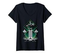 Donna Marvel Avengers Doomsday Doctor Doom Looms Over Tower Maglietta con Collo a V