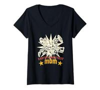 Donna Marvel Avengers Earth's Mightiest Mom Mother's Day Gift Maglietta con Collo a V