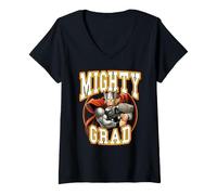 Donna Marvel Avengers Graduation Mighty Grad The Mighty Thor Maglietta con Collo a V