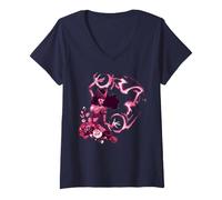 Donna Marvel Avengers Scarlet Witch Using Magic Floral Portrait Maglietta con Collo a V