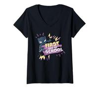 Donna Marvel Black Panther First Day of School Back to School Maglietta con Collo a V