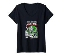 Donna Marvel Comics Secret Wars Dr Doom Maglietta con Collo a V