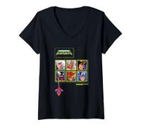 Donna Marvel Cosmic Invasion Game Choose Your Super Hero Retro Maglietta con Collo a V