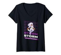 Donna Marvel Cosmic Invasion Game Storm X-Men Retro Pixel Graphics Maglietta con Collo a V