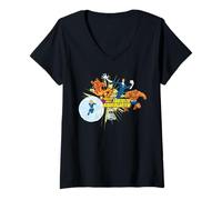 Donna Marvel Fantastic Four Ready to Have a Fantastic Kindergarten Maglietta con Collo a V