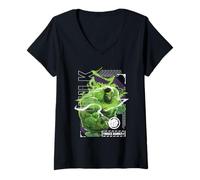 Donna Marvel Rivals Bruce Banner Hulk Smash Maglietta con Collo a V