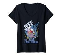 Donna Marvel Rivals Gamerverse PVP Super Hero Jeff the Land Shark Maglietta con Collo a V