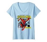 Donna Marvel Spider-Man: Brand New Day New from Marvel Studios Maglietta con Collo a V