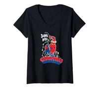 Donna Marvel Spider-Man Holiday Swing Into Christmas Maglietta con Collo a V