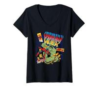 Donna Marvel Studios Spider-Man BND Movie 2026 vs Hulk Comic Cover Maglietta con Collo a V
