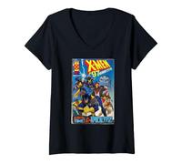 Donna Marvel Studios X-Men '97 vs. Apocalypse Comic Cover Homage Maglietta con Collo a V