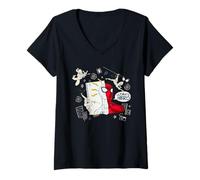 Donna Marvel Super Heroes Spider-Man Ultimate Hero Notebook Sketch Maglietta con Collo a V