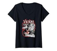 Donna Marvel Super Villains Venom Lethal Protector We Are Venom Maglietta con Collo a V