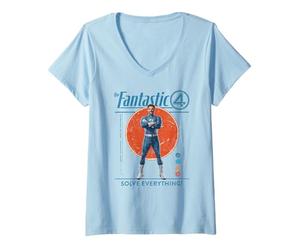 Donna Marvel The Fantastic Four: First Steps Reed Solve Everything Maglietta con Collo a V