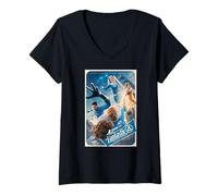 Donna Marvel The Fantastic Four: First Steps Theatrical Poster Art Maglietta con Collo a V