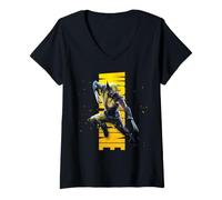 Donna Marvel Wolverine Game Leap Into Action 2026 Video Game Maglietta con Collo a V
