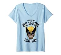 Donna Marvel X-Men Halloween Questo è il mio costume da Wolverine Maglietta con Collo a V
