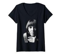 Donna Mary Quant London MOD Stilista nel 1963 Maglietta con Collo a V