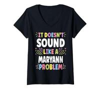 Donna Maryann Personalized Women's Gift Custom Maryann Maglietta con Collo a V