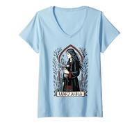 Donna Marzanna dea slava Mito pagano della Morte Invernale Maglietta con Collo a V