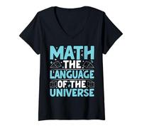 Donna Matematica Il linguaggio dell'universo Maglietta con Collo a V